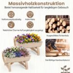 Eglės medienos pakeltų lysvių rinkinys su drenažo angomis (2 vnt.) (Natūrali)
