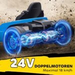 Elektrinis kartingas vaikams su drifto režimu ir reguliuojama sėdyne – Paveikslėlis 4