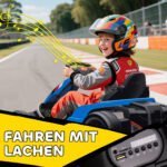 Elektrinis kartingas vaikams su drifto režimu ir reguliuojama sėdyne – Paveikslėlis 9