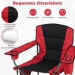 Erdvi sulankstoma kempingo kėdė su aušinimo krepšiu (Oranžinė) – Paveikslėlis 3