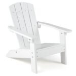 Ergonominė Adirondack HIPS plastiko kėdė vaikams (Balta)