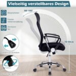 Ergonominė biuro supamoji kėdė (Juoda) – Paveikslėlis 4