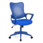 Ergonominė biuro kėdė su kvėpuojančiu tinklelio atlošu (Mėlyna)