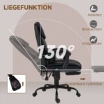 Ergonominė biuro kėdė su masažu ir ištraukiama atrama kojoms – Paveikslėlis 5