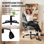 Ergonominė masažinė vadovo kėdė su „Butterfly“ tipo atlošu – Paveikslėlis 9