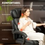 Ergonomiška biuro kėdė su atlenkiamu atlošu ir kojų atrama