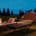 Ergonomiška sulankstoma kempingo lova su čiužiniu – Paveikslėlis 8