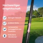 Golfo draiveris dešiniarankiams su 460CC galvute ir grafitiniu kotu (Rožinė) – Paveikslėlis 4