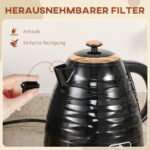 Greito virimo elektrinis virdulys 1,7 l su nuimamu kalkių filtru – Paveikslėlis 7