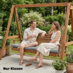 Gulimojo krėslo pagalvė su tvirtinimo diržais atspari oro sąlygoms – Paveikslėlis 9