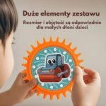 Interaktyvus konstruktorius su krumpliaračiais ir statybos technika, 18 dalių