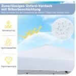 Išskleidžiamas sulankstomas paviljonas su aukščio reguliavimu (Balta) – Paveikslėlis 4