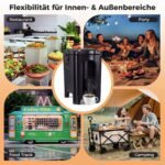 Izoliuotas gėrimų dalytuvas su kranu karštiems ir šaltiems gėrimams 16 5 L (Juoda) – Paveikslėlis 3