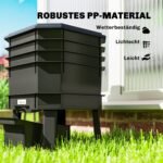 Kirmėlių komposteris su keturiais ventiliuojamais skyriais ir skystų trąšų kraneliu – Paveikslėlis 9