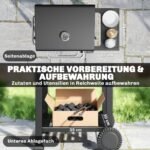 Kompaktiška anglies kepsninė-vežimėlis su termometru – Paveikslėlis 7