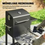 Kompaktiška anglies kepsninė-vežimėlis su termometru – Paveikslėlis 8
