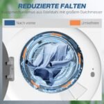 Kompaktiška ventiliacinė skalbinių džiovyklė su 4 kg talpa ir sterilizavimo funkcija