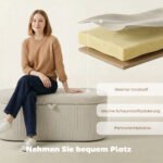 Kordinis suoliukas-daiktadėžė su paminkštinta sėdyne – Paveikslėlis 5