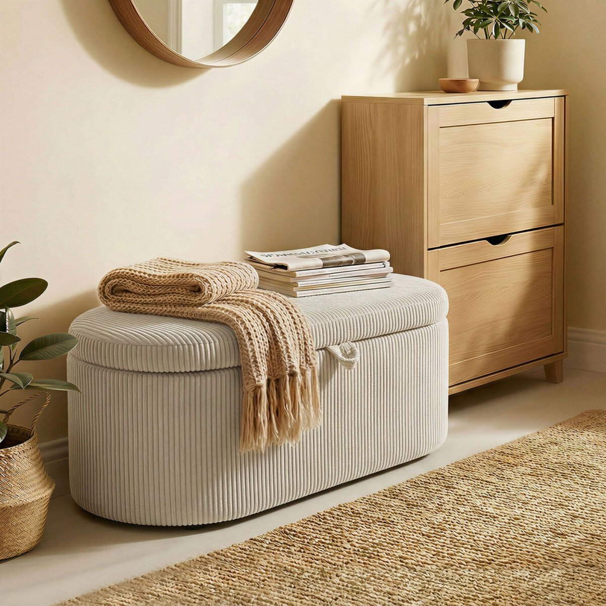 Kordinis suoliukas-daiktadėžė su paminkštinta sėdyne – Paveikslėlis 9