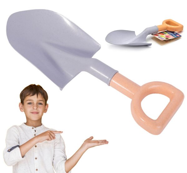 Kviečių pluošto biologiškai skaidus smėlio kastuvėlis