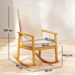 Lauko akacijos medienos supamasis krėslas su aukštu atlošu ir patogiomis pagalvėlėmis iki 160 kg – Paveikslėlis 3