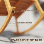 Lauko akacijos medienos supamasis krėslas su aukštu atlošu ir patogiomis pagalvėlėmis iki 160 kg – Paveikslėlis 6