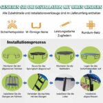 Lauko batutas su krepšinio lanku ir kopėčiomis (Mėlyna) – Paveikslėlis 3