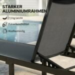 Lauko gultas su reguliuojamu 6 padėčių atlošu ir ratukais – Paveikslėlis 5