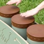 Lauko trijų kongo būgnų rinkinys