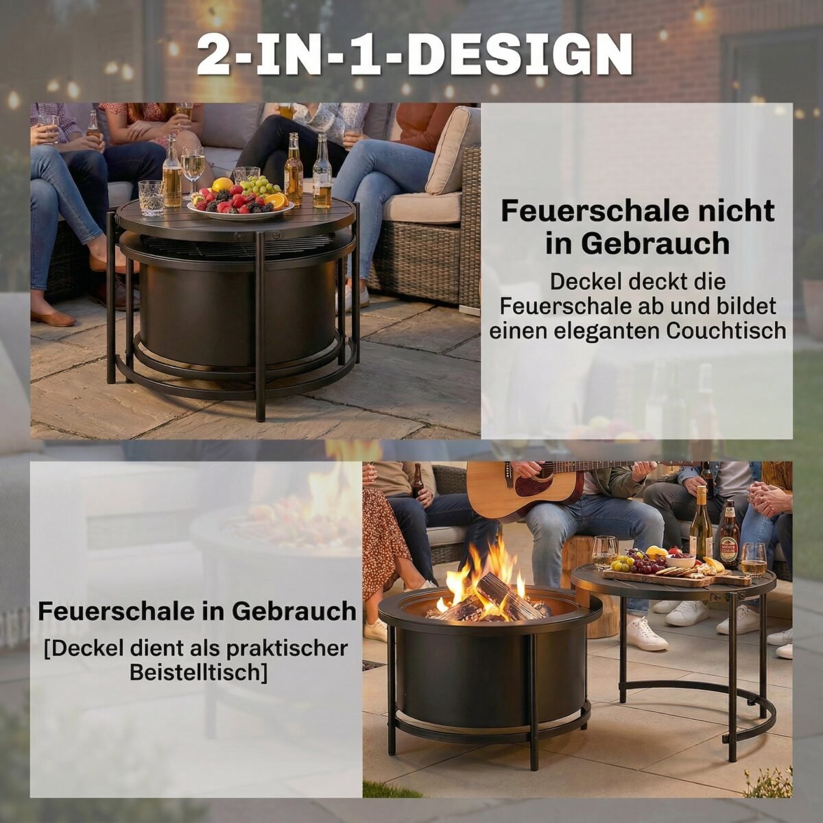 Lauko ugniakuras su kepimo grotelėmis ir dangčiu – Paveikslėlis 5