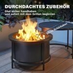 Lauko ugniakuras su kepimo grotelėmis ir dangčiu – Paveikslėlis 8