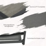 Lauko valgomojo komplektas 6 vietų su sudedamomis kėdėmis – Paveikslėlis 5