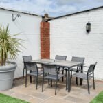 Lauko valgomojo komplektas 6 vietų su sudedamomis kėdėmis – Paveikslėlis 7