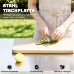 Lauko virtuvės vežimėlis su spintele ir nerūdijančio plieno paviršiumi – Paveikslėlis 4
