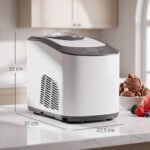 Ledų gaminimo aparatas su įmontuotu kompresoriumi, nereikalaujantis išankstinio pašaldymo 1,5 l – Paveikslėlis 3