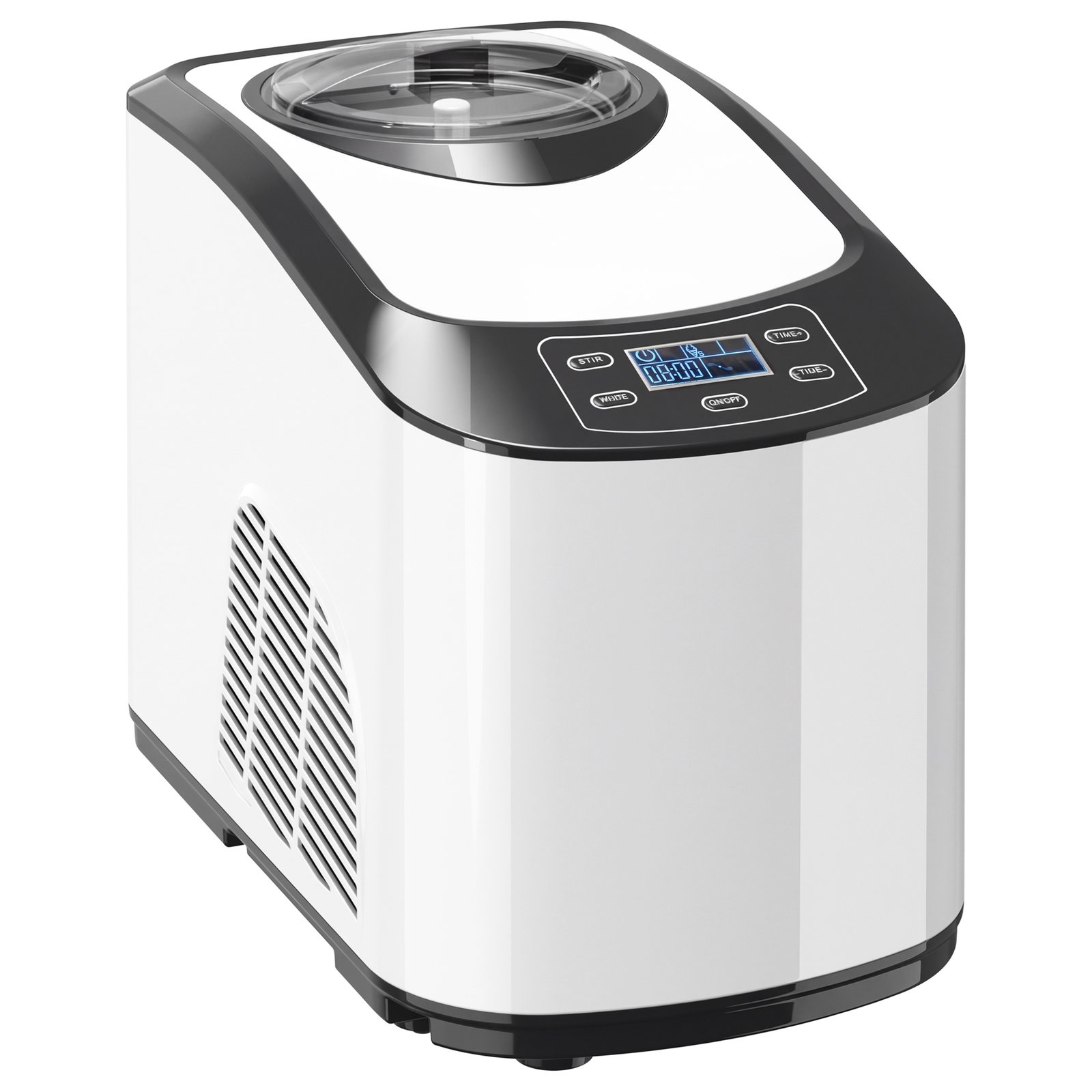 Ledų gaminimo aparatas su įmontuotu kompresoriumi