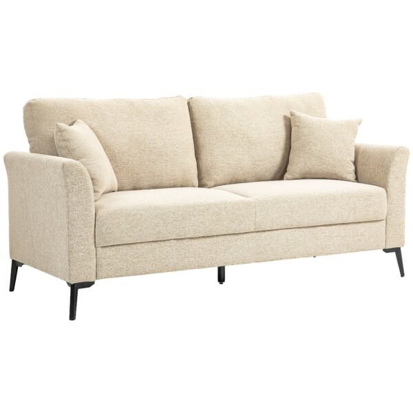 Lino išvaizdos 2-vietė sofa su storu paminkštinimu