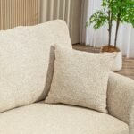 Lino išvaizdos 2-vietė sofa su storu paminkštinimu