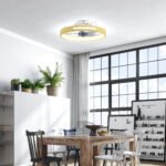 Lubinis ventiliatorius su trijų spalvų temperatūros šviesa ir grįžtamuoju varikliu – Paveikslėlis 2