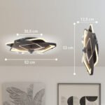Lubinis ventiliatorius-šviestuvas su nuotoliniu valdymu, 6 greičiais ir reguliuojamu apšvietimu – Paveikslėlis 3