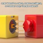 Magnetinių bėgių traukinuko konstravimo rinkinys, leidžiantis judėti aukštyn kojomis