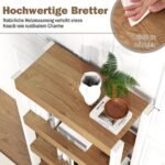 Medinė 4 lygių knygų lentyna su apsauga nuo apvirtimo (Natūrali) – Paveikslėlis 5