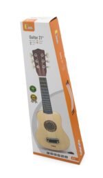 Medinė akustinė gitara vaikams, 21 colio, 6 stygų