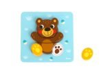 Medinė gyvūnėlių dėlionė Montessori