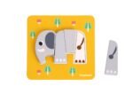 Medinė gyvūnėlių dėlionė Montessori