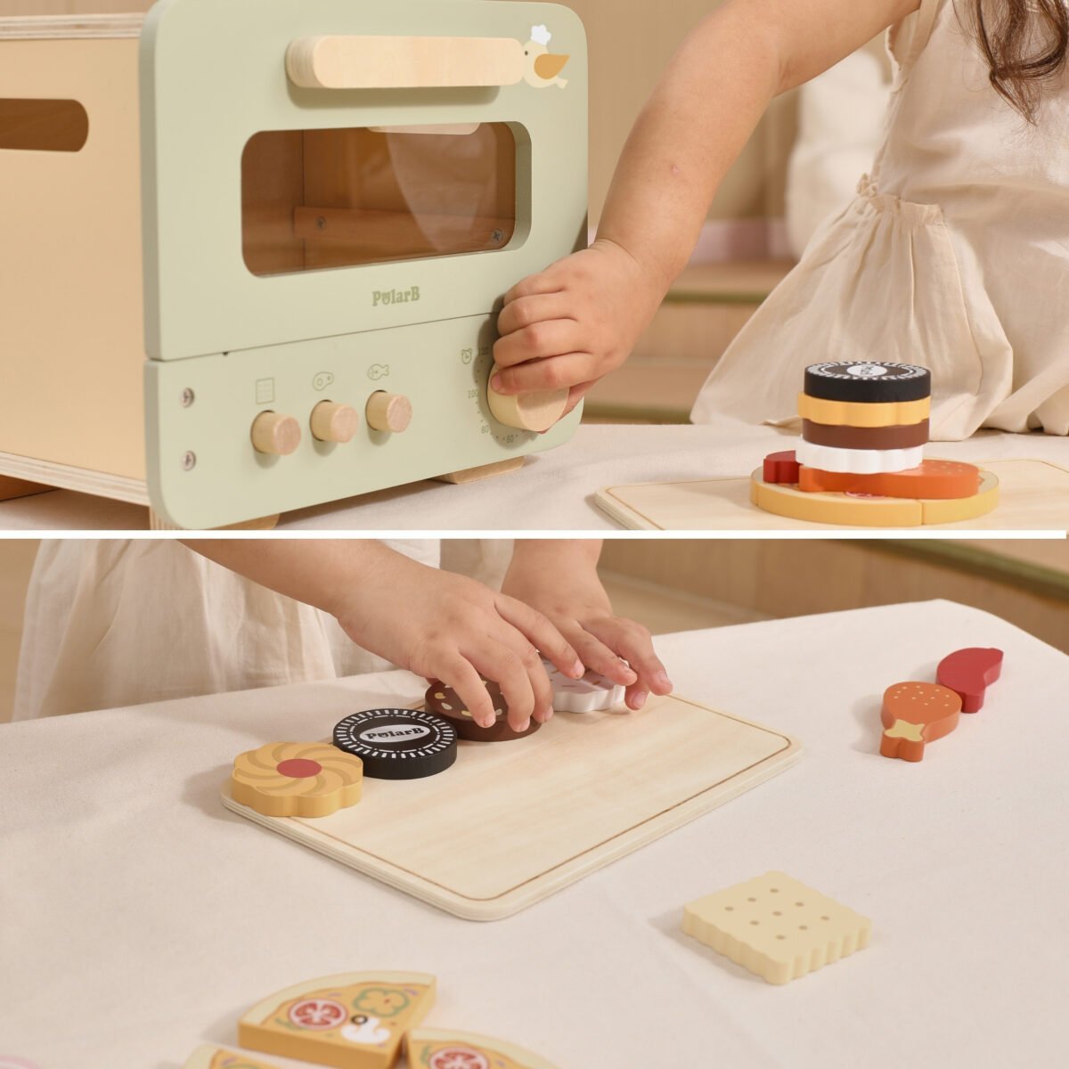 Medinė orkaitė su kepimo rinkiniu – Paveikslėlis 3