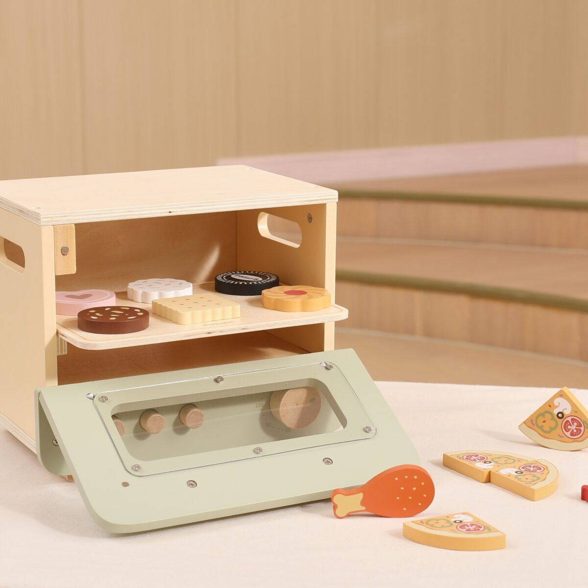 Medinė orkaitė su kepimo rinkiniu – Paveikslėlis 4