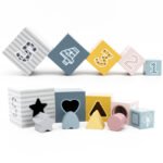 Medinė piramidė su formų rūšiuokliu ir skaičiais – Paveikslėlis 11