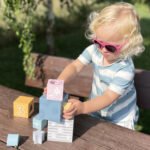 Medinė piramidė su formų rūšiuokliu ir skaičiais – Paveikslėlis 3