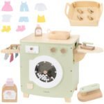 Medinė skalbimo mašina su priedais